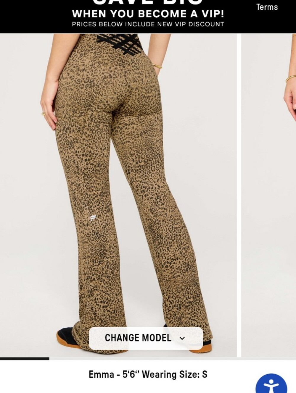 Fabletics Brown and Black Leopard Wide-Leg Pants